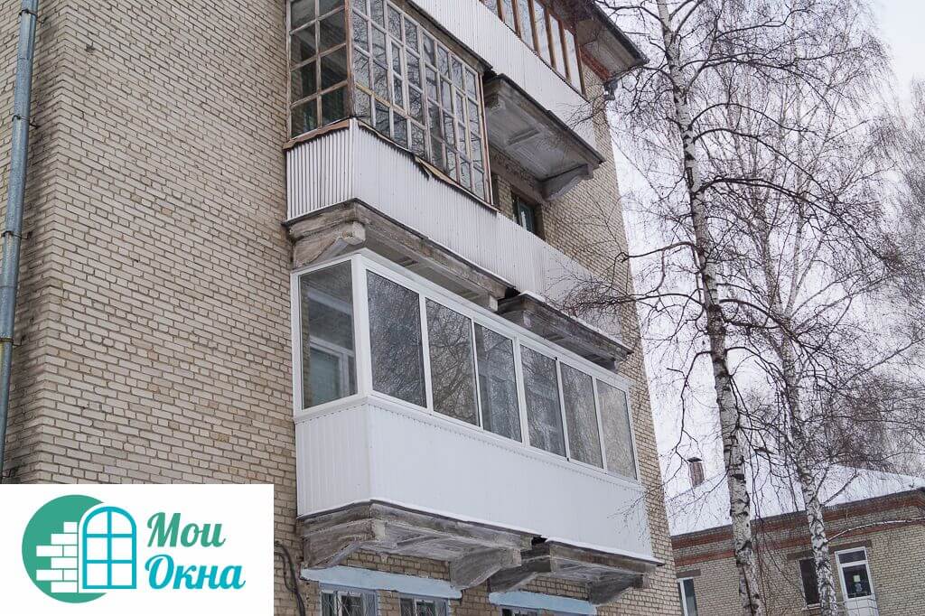 Остекление балкона алюминиевым профилем в Москве 2