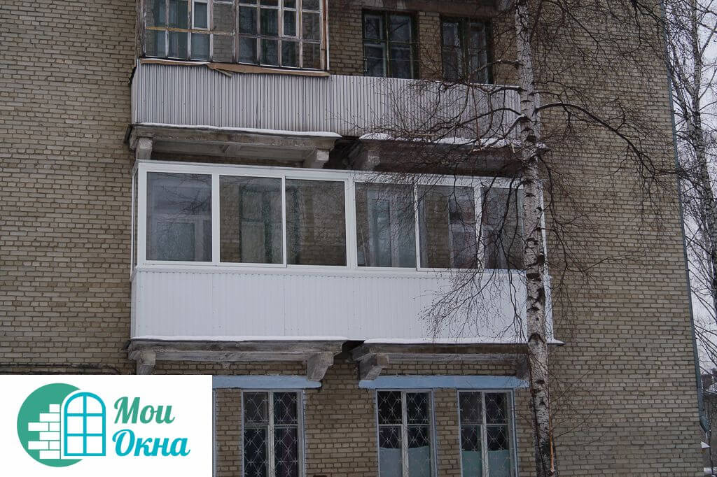Остекление балкона алюминиевым профилем в Москве 4