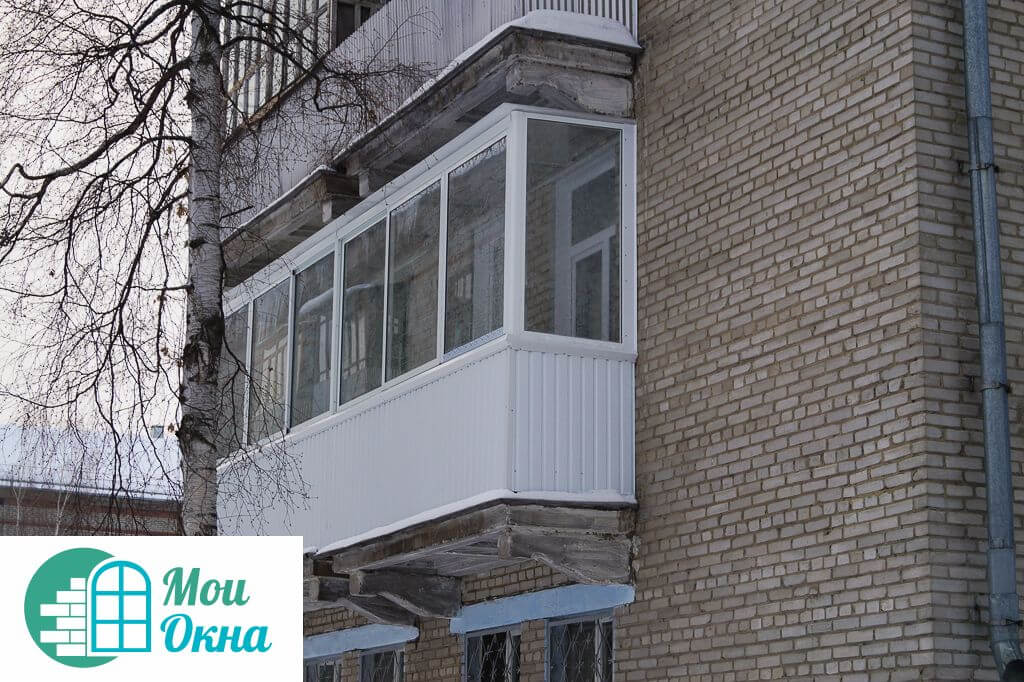Остекление балкона алюминиевым профилем в Москве 5